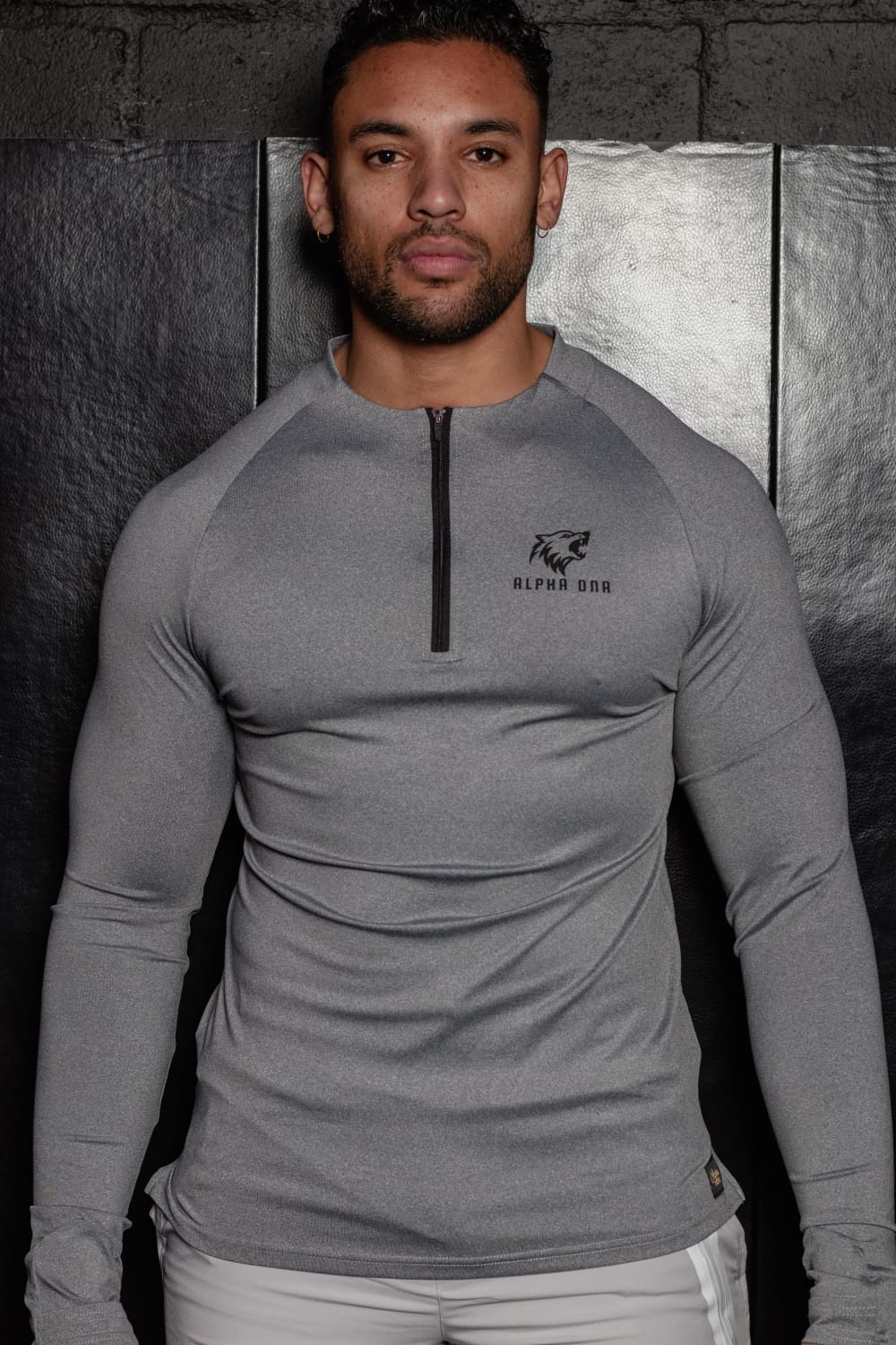 Long Sleeve Compression Top (Gray)
