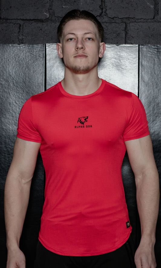 Short Sleeve Compression Top (Red)