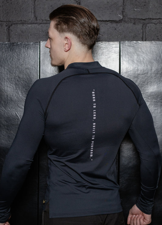 Long Sleeve Compression Top (Black)