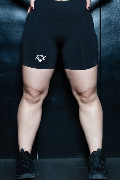High-Stretch Booty Shorts (Black)