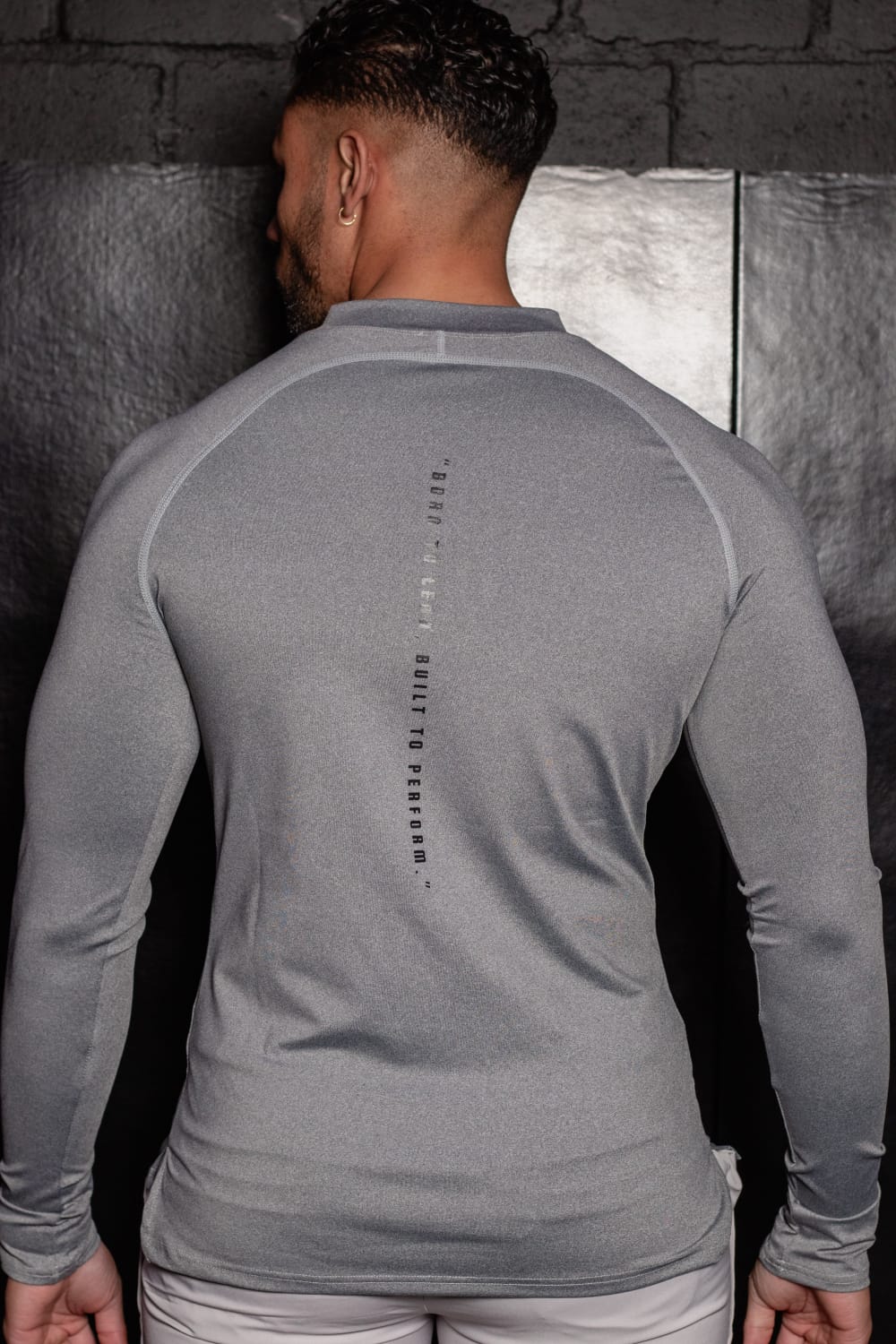 Long Sleeve Compression Top (Gray)