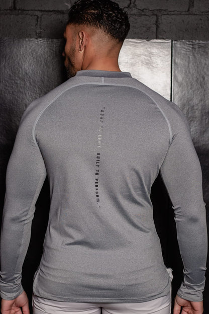 Long Sleeve Compression Top (Gray)