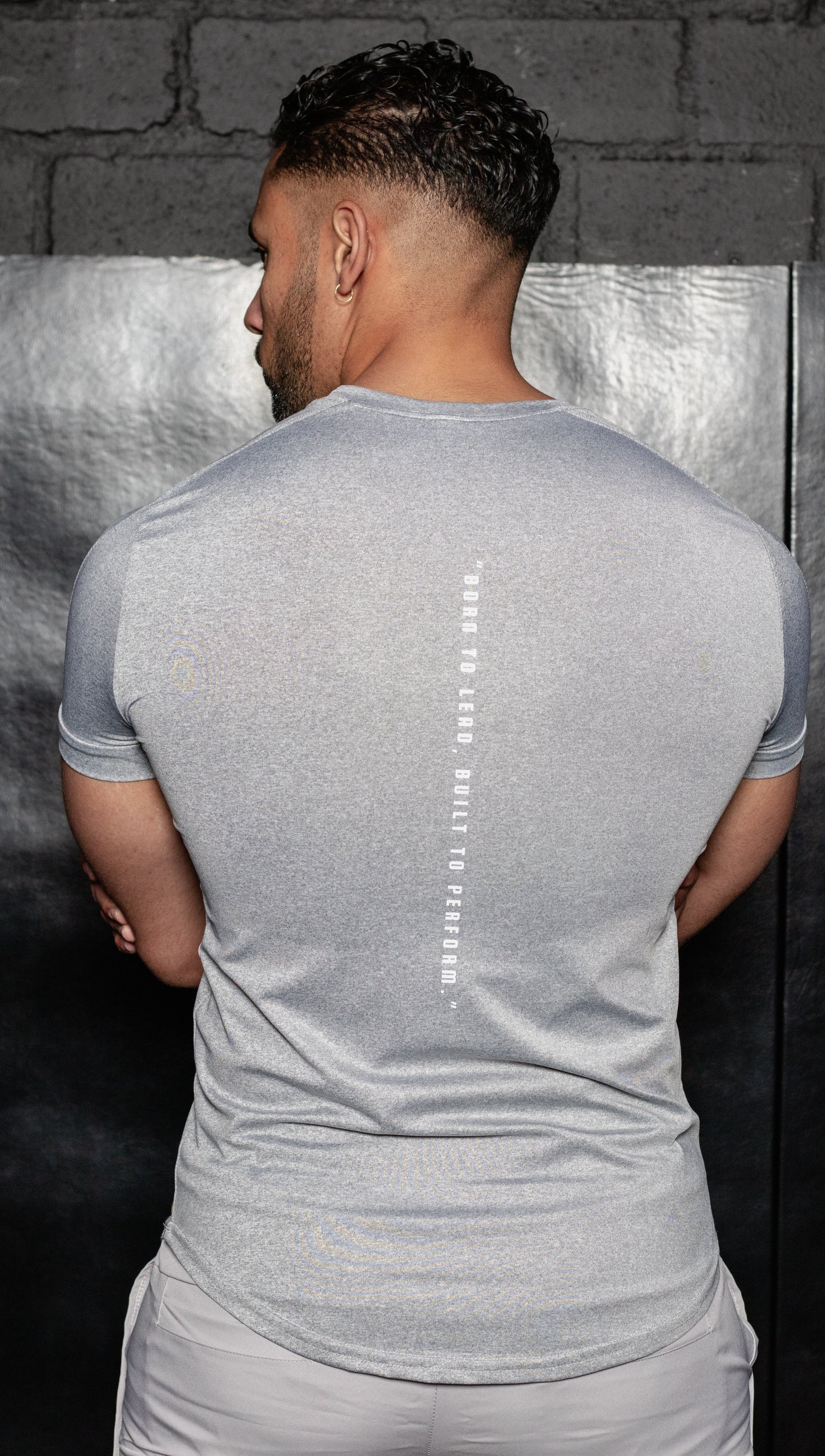 Short Sleeve Compression Top (Grey)