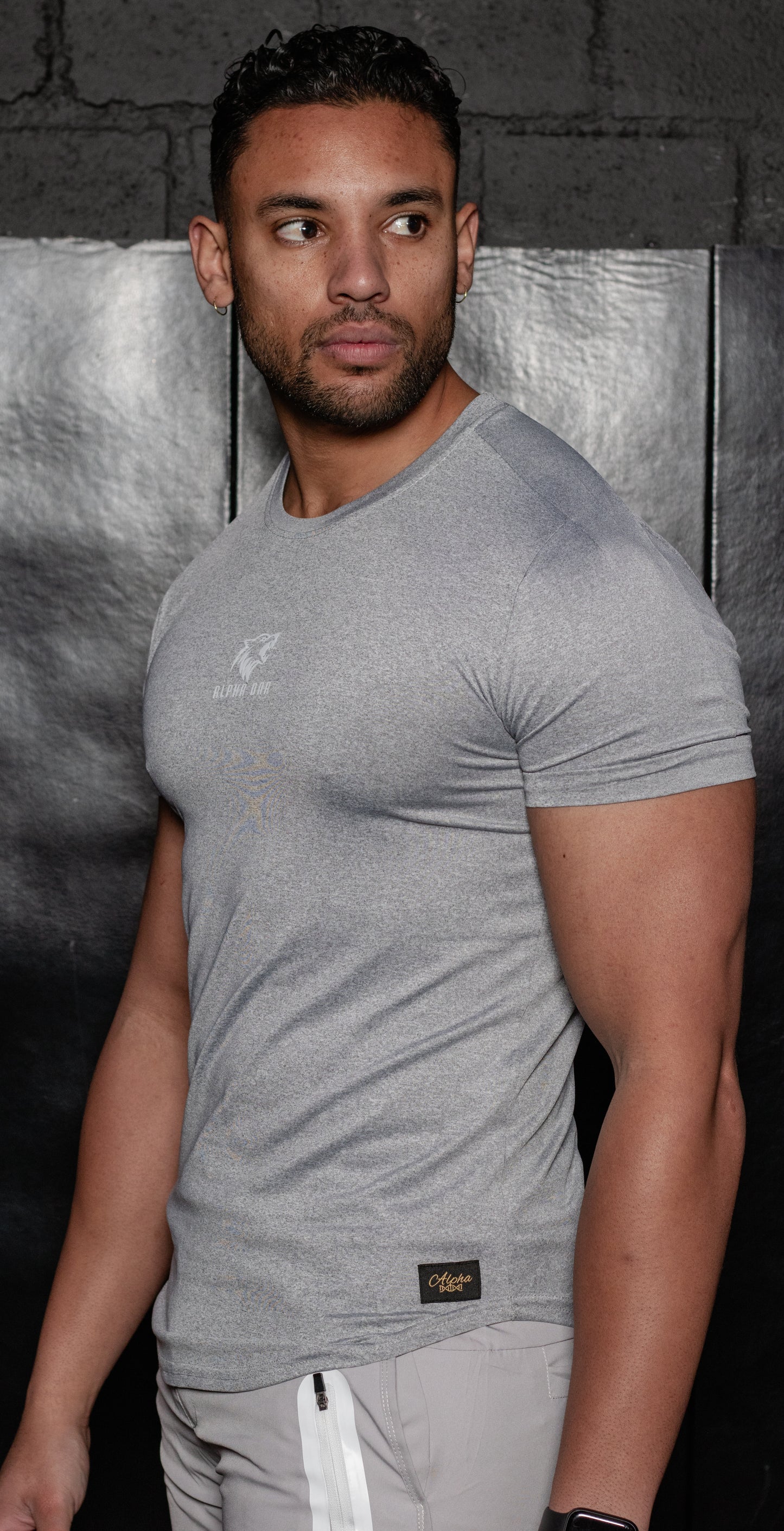 Short Sleeve Compression Top (Grey)